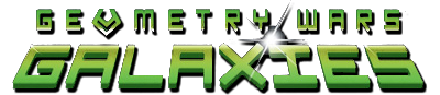 Geometry Wars Galaxies title screen for Nintendo DS
